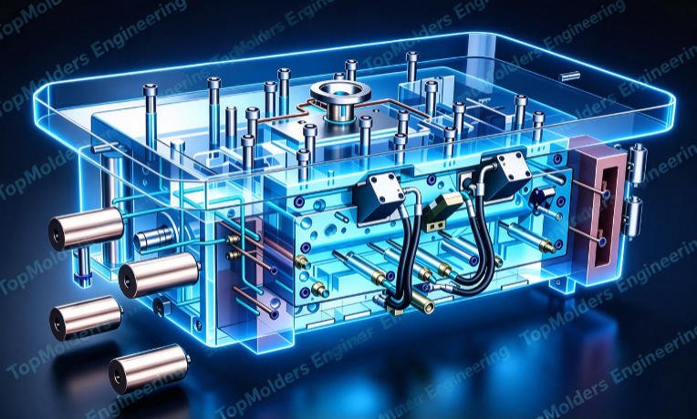 Home appliance housing – full 3D mold assembly design drawing